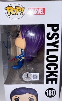 Olivia Munn Signed Funko Pop #180 Psylocke X-Men - Beckett COA #03