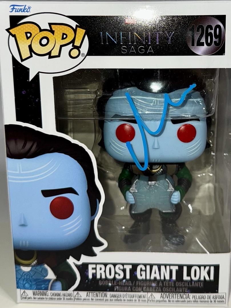 Matt Damon Signed Funko Pop #1269 "Frost Giant Loki" (Infinity Saga) - Beckett COA