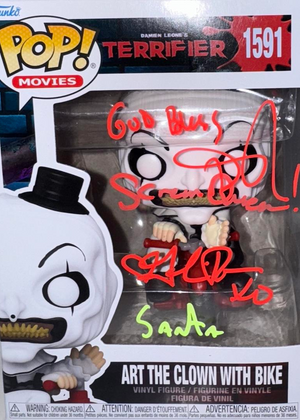 Daniel Roebuck Signed Funko Pop #1592 "Art The Clown" (Terrifier) w/Inscription - SWAU #03
