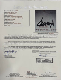 Donald Trump Autographed Book Letters to Trump Signed Hardcover - JSA COA #01