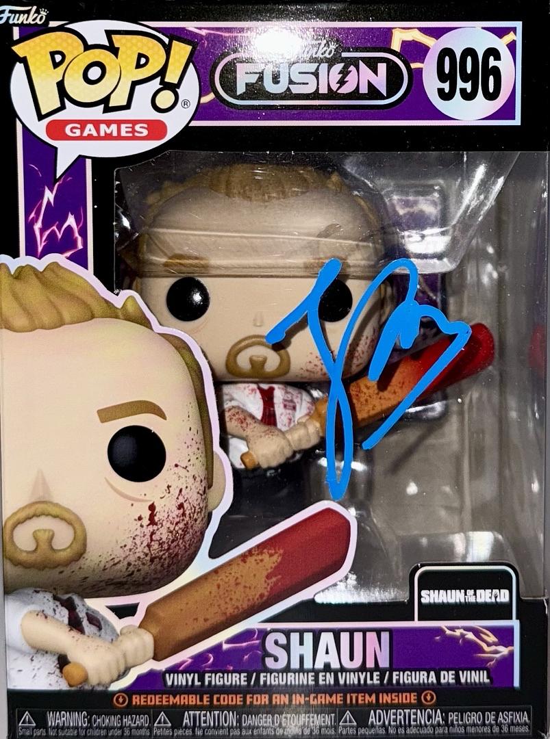 Simon Pegg Signed Funko Pop #996 "Shaun" (Shaun Of The Dead) - Beckett COA #01