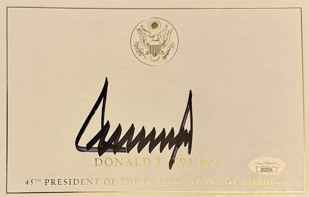 Donald Trump Autographed Save America Book Signed Hardcover - JSA COA #01