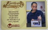 Zoe Kravitz Signed Funko Pop #281 "Selina Kyle" (The Batman) - Celebrity Authentics #02