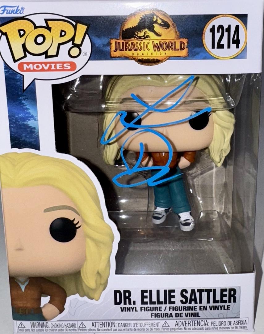 Laura Dern Signed Funko Pop #1214 "Dr. Ellie Sattler" - Beckett COA #02