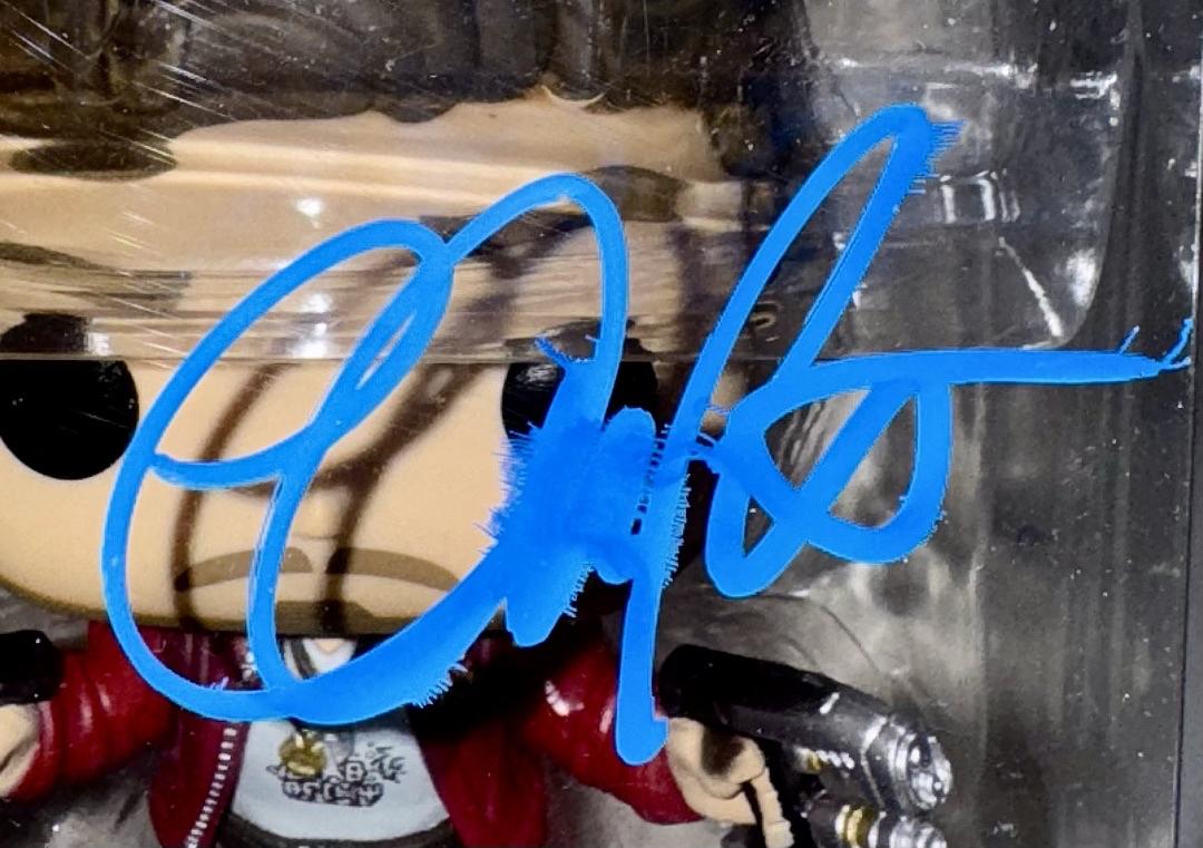 Chris Pratt Signed Funko Pop #198 "Star Lord" GOTG - Beckett COA #02