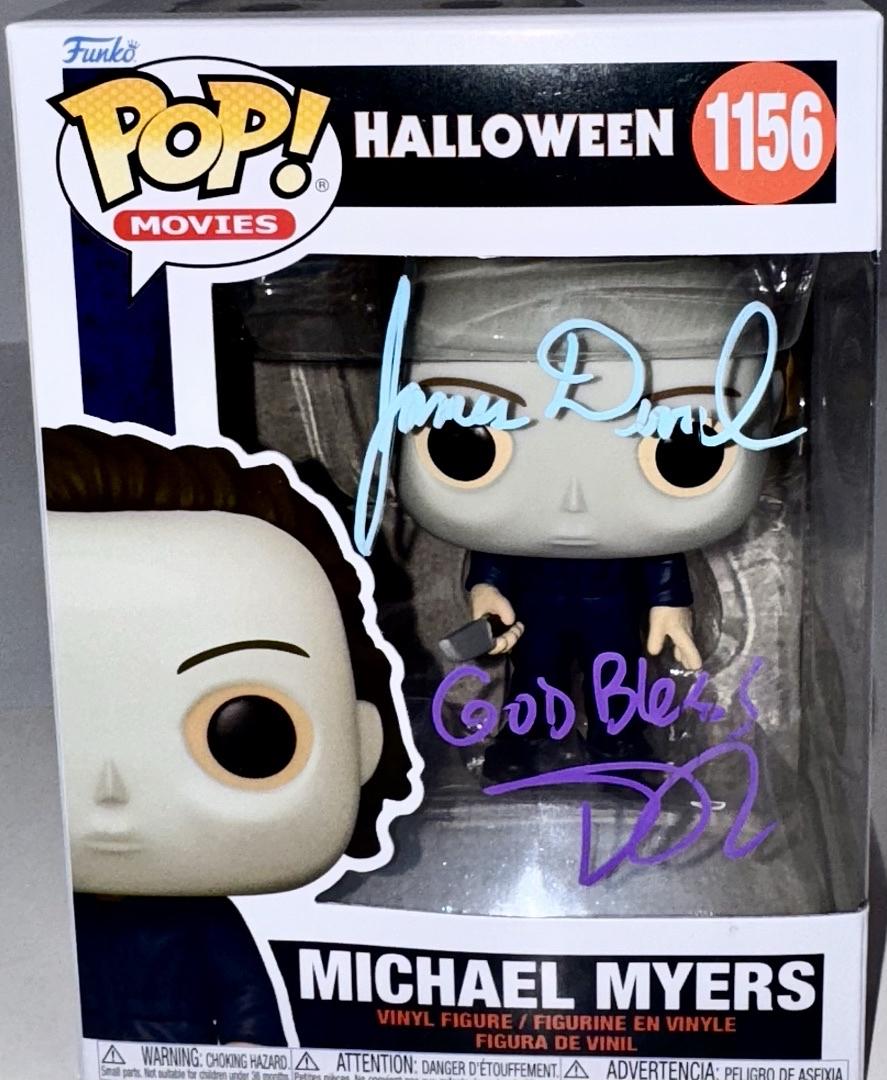 Daniel Roebuck, James Duval Signed Funko Pop #1156 Michael Myers (Halloween) - SWAU