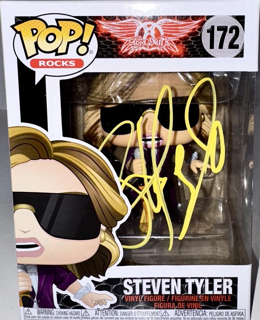 Steven Tyler Signed Funko Pop #172 (Aerosmith) *RARE* - ACOA