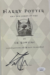 Daniel Radcliffe Autographed Book Goblet Of Fire - JSA COA #02