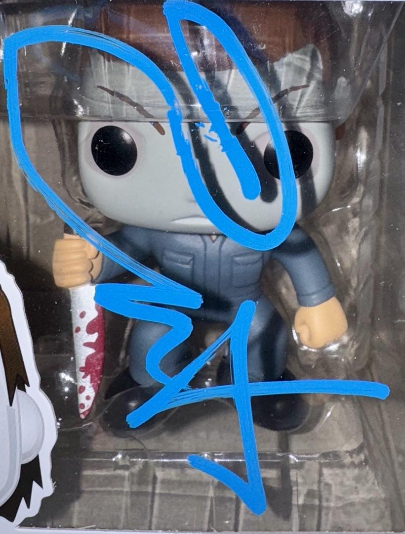 Jamie Lee Curtis Signed Funko Pop #03 Michael Myers Halloween (Blue Ink) - Beckett COA