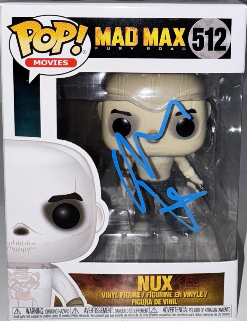 Nicholas Hoult Signed Funko Pop #512 "Nux" (Mad Max Fury Road) - Beckett COA