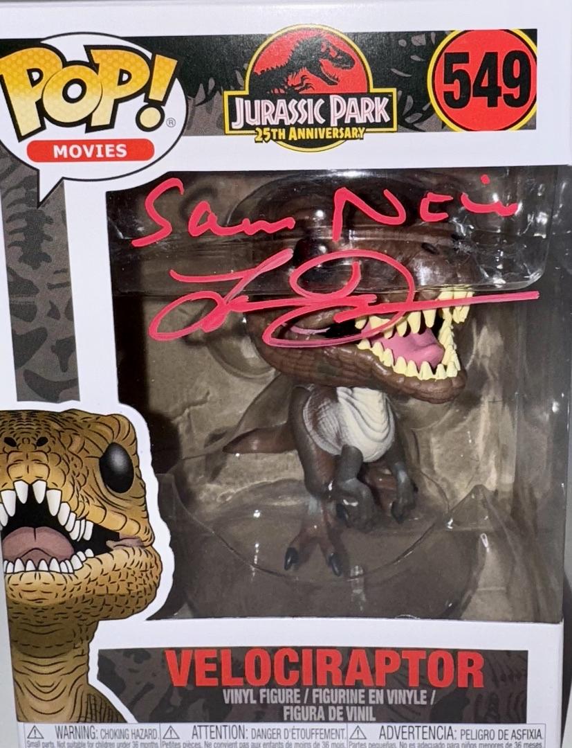 Laura Dern & Sam Neill Signed 25th Anniversary Funko Pop #549 (Jurassic Park) -  Celebrity Authentics #02