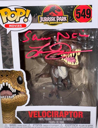 Laura Dern & Sam Neill Signed 25th Anniversary Funko Pop #549 (Jurassic Park) -  Celebrity Authentics #02