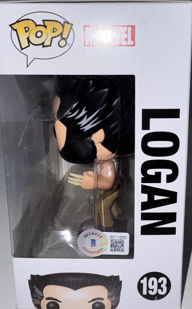 Hugh Jackman Signed Exclusive Funko Pop #193 Logan Wolverine (X-Men)  - Beckett COA