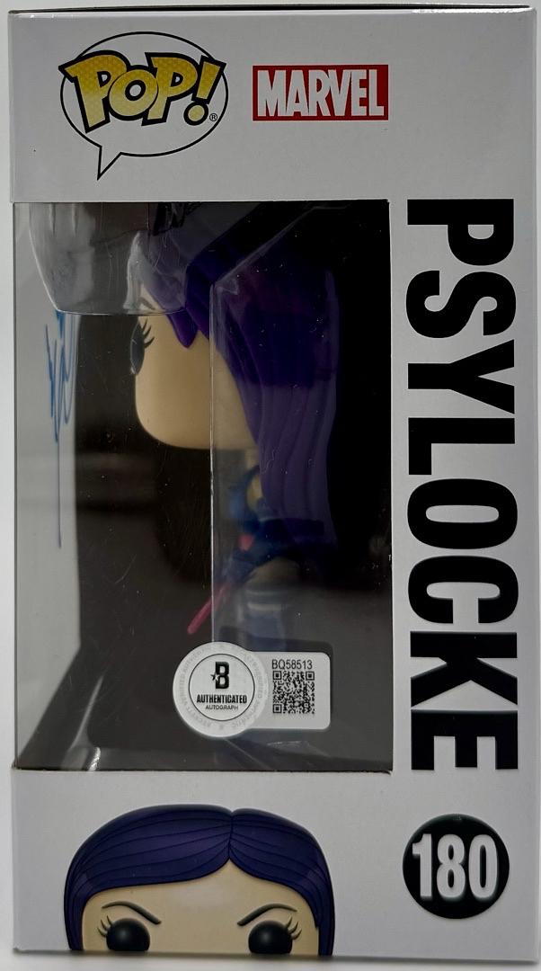 Olivia Munn Signed Funko Pop #180 Psylocke X-Men - Beckett COA #04