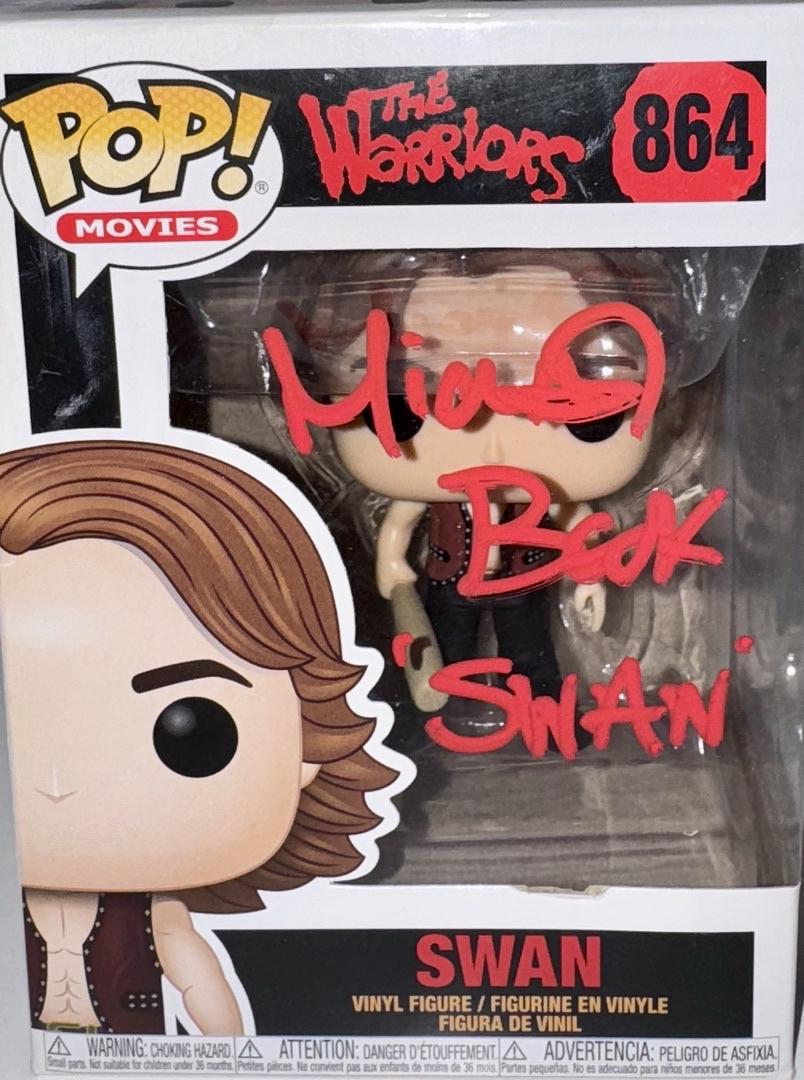 Michael Beck Signed Funko Pop #864 "Swan" (The Warriors) - Beckett COA #03