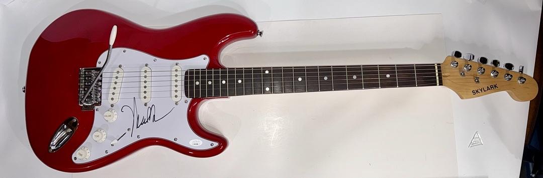 Neal Schon Signed Red Guitar (Journey) - JSA COA