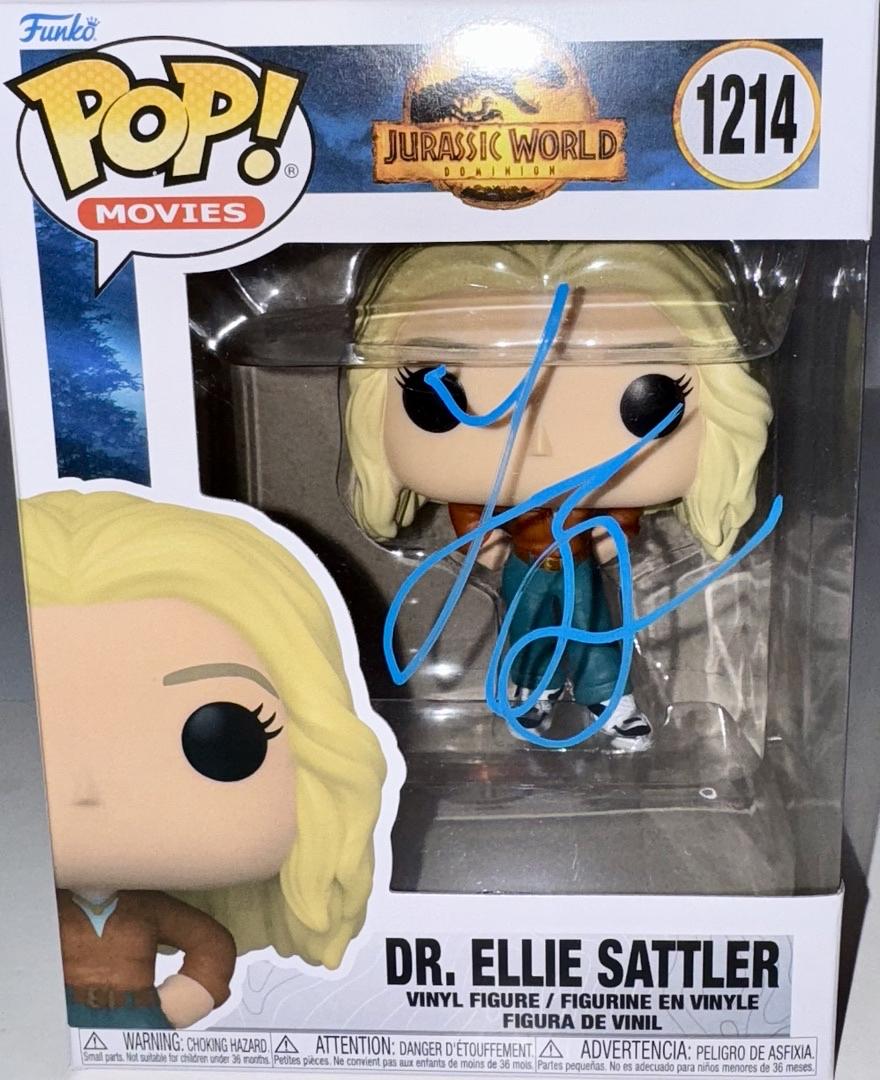 Laura Dern Signed Funko Pop #1214 "Dr. Ellie Sattler" - Beckett COA #01