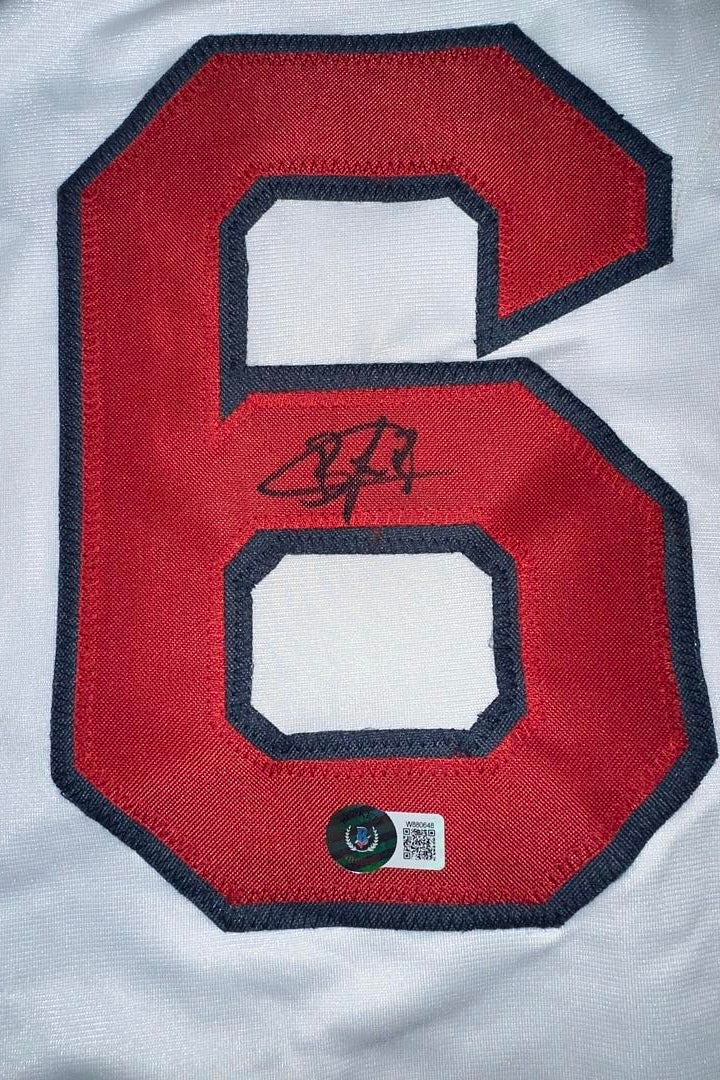 Brayan Bello Signed White Custom Red Sox Jersey - Beckett COA