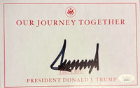 Donald Trump Autographed Our Journey Together Book Signed Bookplate - JSA COA #03