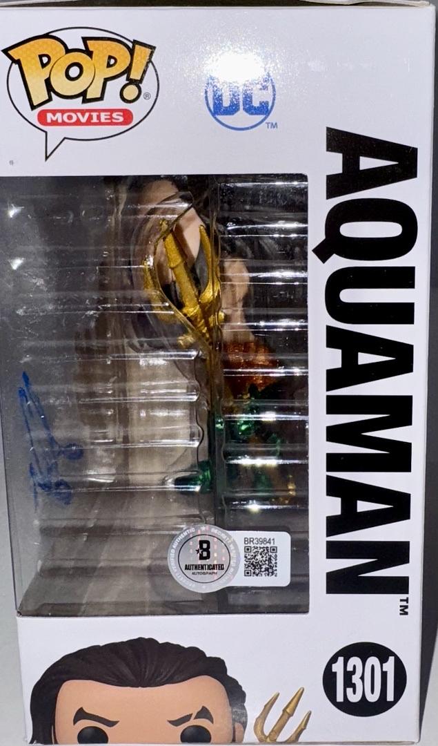 Jason Mamoa Signed Funko Pop #1301 "Aquaman" (DC Universe) - JSA COA