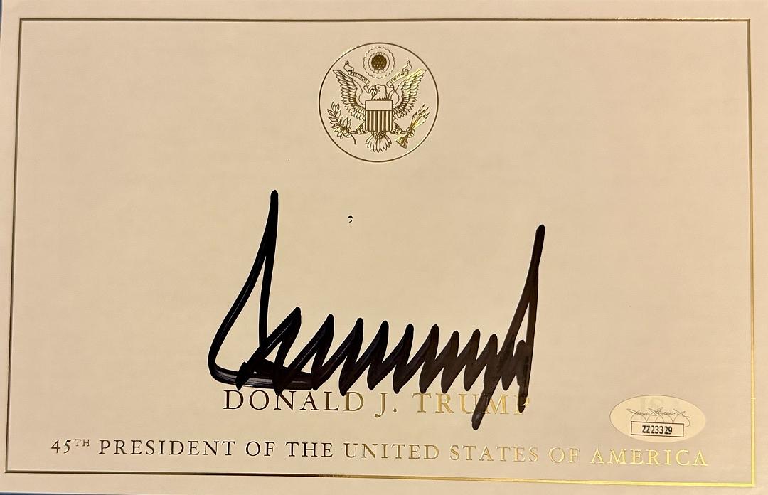 Donald Trump Autographed Save America Book Signed Hardcover - JSA COA #04