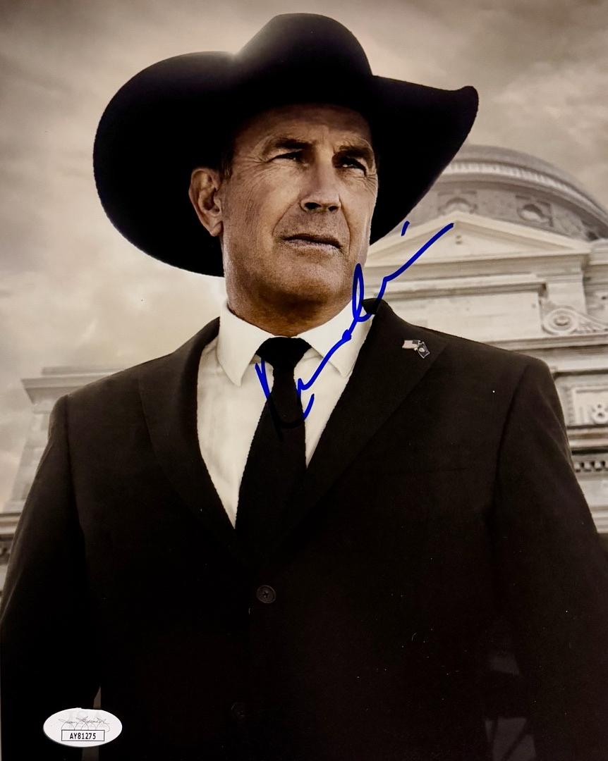 Kevin Costner Signed 8x10 Photo (Yellowstone) - JSA #01