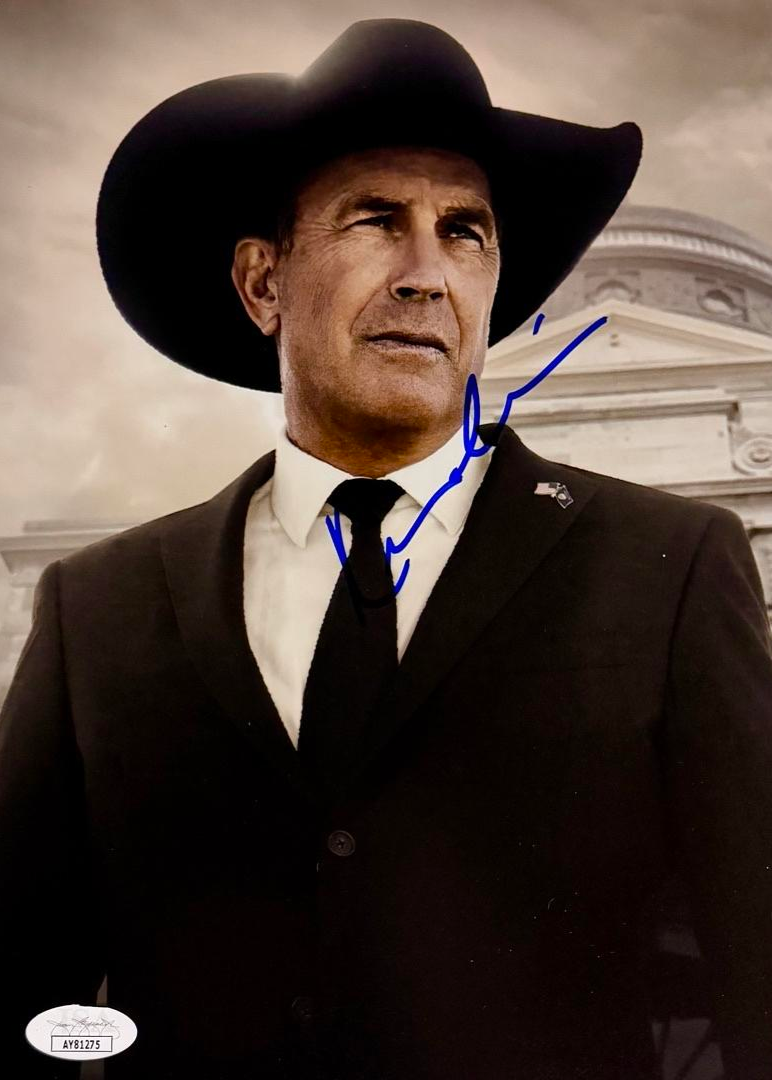 Kevin Costner Signed 8x10 Photo (Yellowstone) - JSA #01