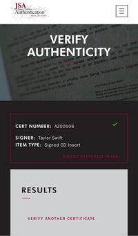 Taylor Swift Custom Framed & Signed CD Insert (The Tortured Poets Department) - JSA COA #02