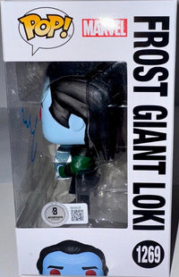 Matt Damon Signed Funko Pop #1269 "Frost Giant Loki" (Infinity Saga) Glow In The Dark - Beckett COA
