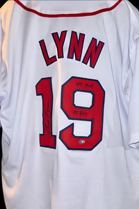 Fred Lynn Signed Custom Red Sox Jersey w/ "75 ROY & 75 MVP Inscription" -  Sure Shot COA