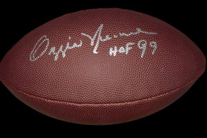 Ozzie Newsome Signed Super Grip NFL Football w/ HOF Inscription - Schwartz COA