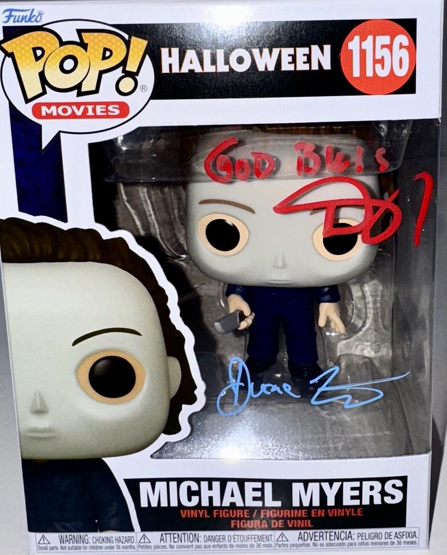 Daniel Roebuck, Duane Whitaker Signed Funko Pop #1156 Michael Myers (Halloween)  - SWAU #02