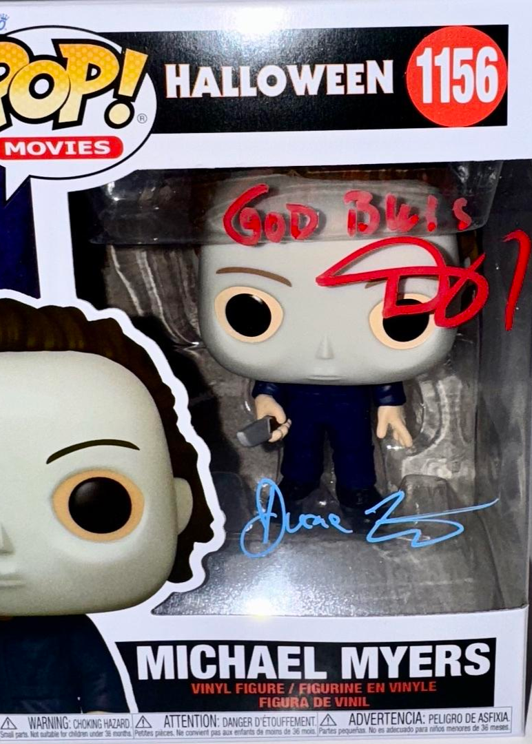 Daniel Roebuck, Duane Whitaker Signed Funko Pop #1156 Michael Myers (Halloween)  - SWAU #02