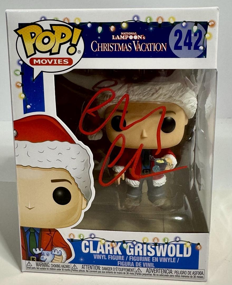 Chevy Chase Signed Funko Pop #242 "Clark Griswold" (Christmas Vacation) - Beckett COA #01