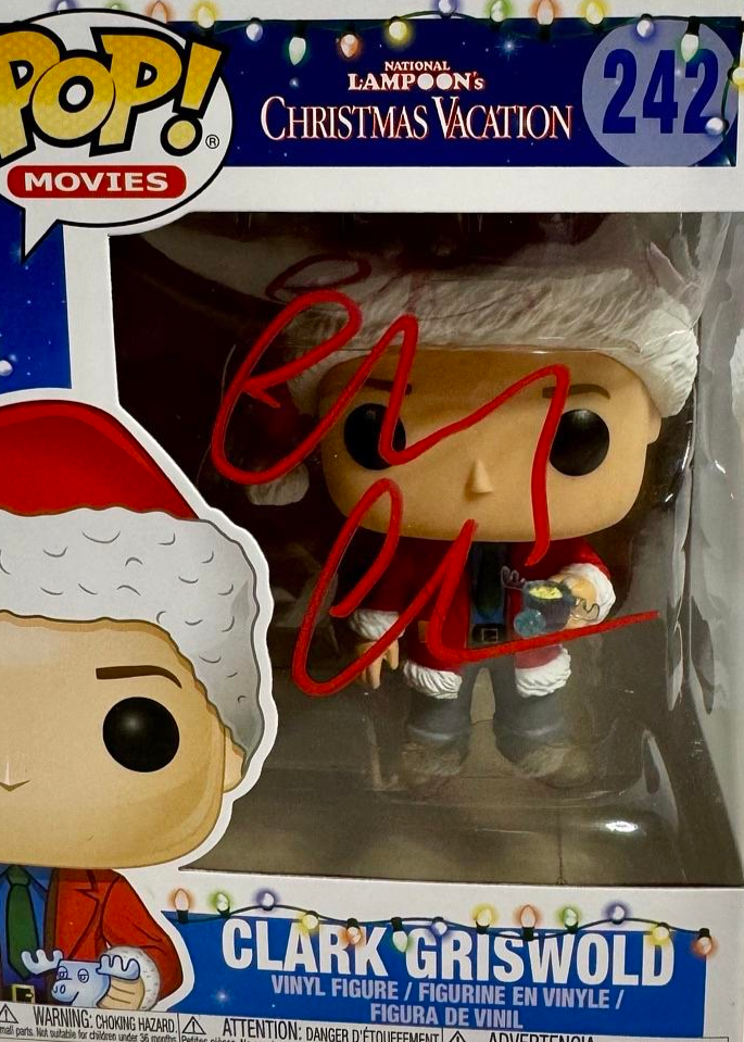 Chevy Chase Signed Funko Pop #242 "Clark Griswold" (Christmas Vacation) - Beckett COA #01