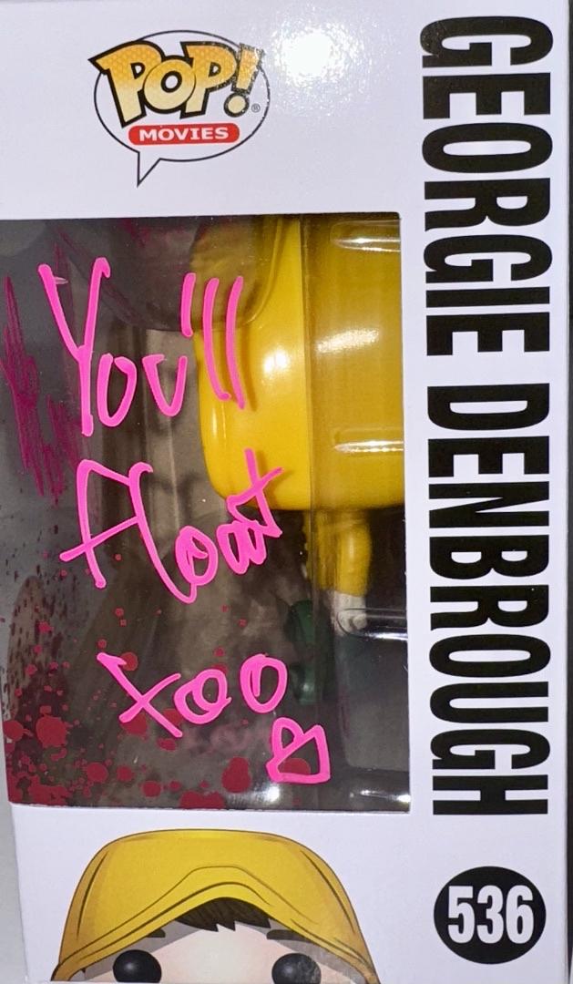 Jackson Robert Scott Signed Funko Pop #536 "Georgie Denbrough" (IT) w/Inscription - OCC Celebrity Marketing #04
