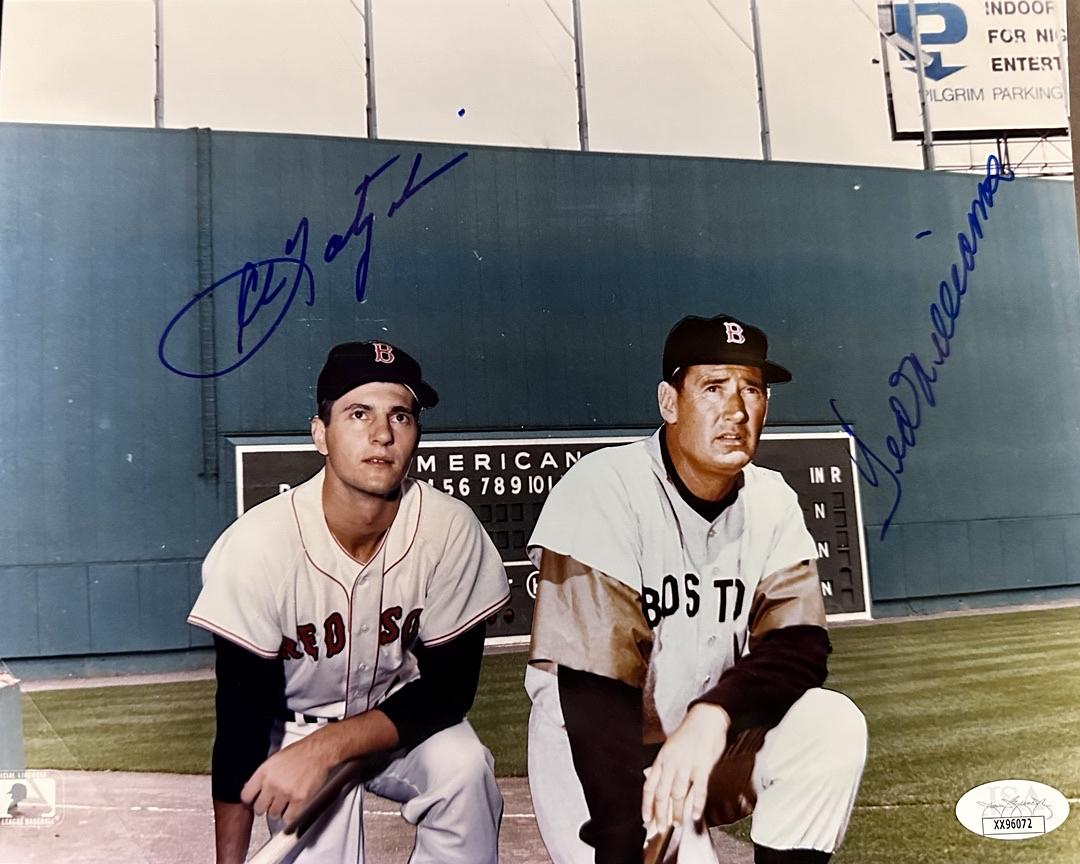 Carl Yastrzemski & Ted Williams Signed 8x10 Boston Red Sox - JSA COA