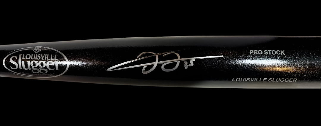 Frank Thomas Autographed Black Louisville Slugger Baseball Bat  w/ Schwartz COA