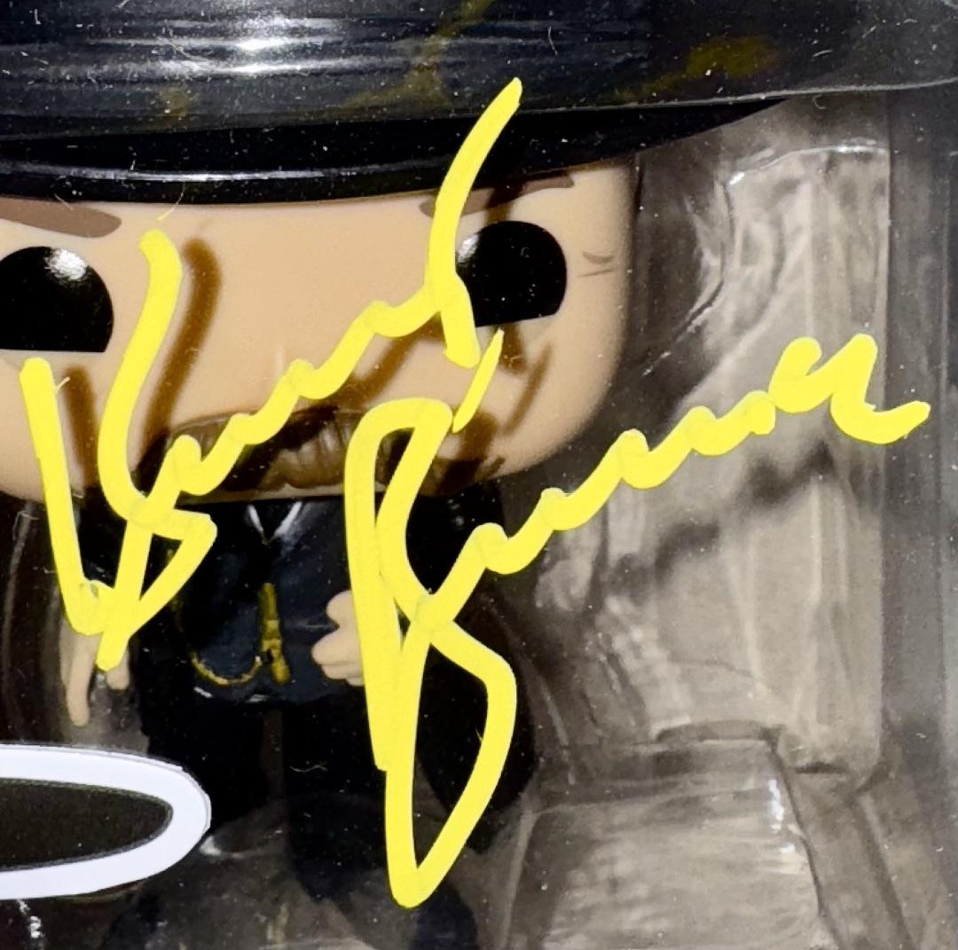 Kurt Russell Signed Funko Pop #851 Wyatt Earp Tombstone (Yellow Ink) - Beckett COA