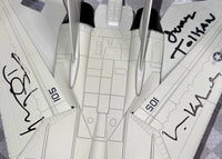 Val Kilmer, Tom Skerritt, James Tolkan Signed F-14 Tomcat Aircraft Replica - Celebrity Authentics