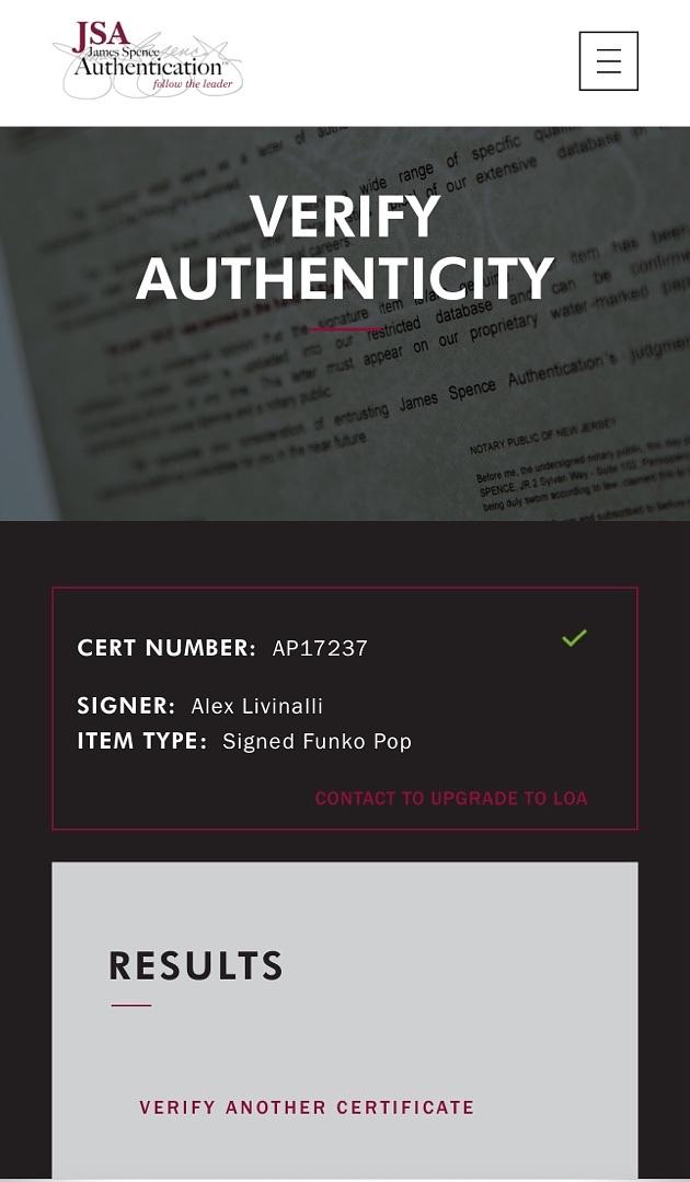 Alex Livinalli Signed Funko Pop #1096 "Attuma" (Black Panther) w/Quote - JSA COA #02