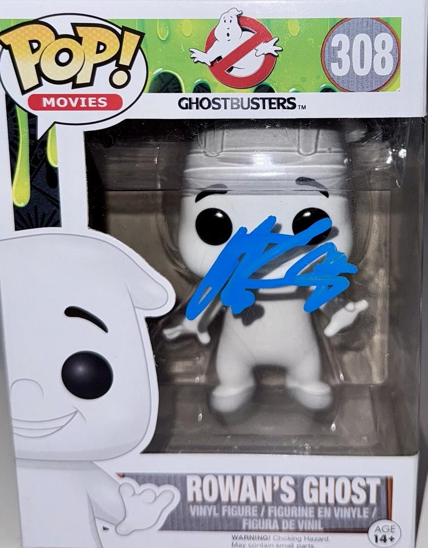 Neil Casey Signed Funko Pop #308 "Rowan's Ghost" (Ghostbusters) - PSA COA