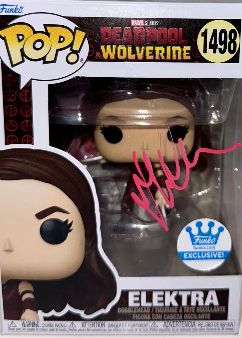 Jennifer Garner Signed Funko Pop #1498 "Elektra" Deadpool & Wolverine (Red Ink) - JSA COA #04