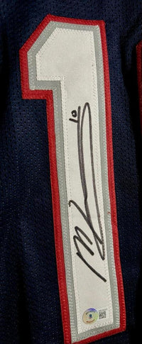Mac Jones Signed Authentic Custom Patriots Blue Jersey - Beckett COA