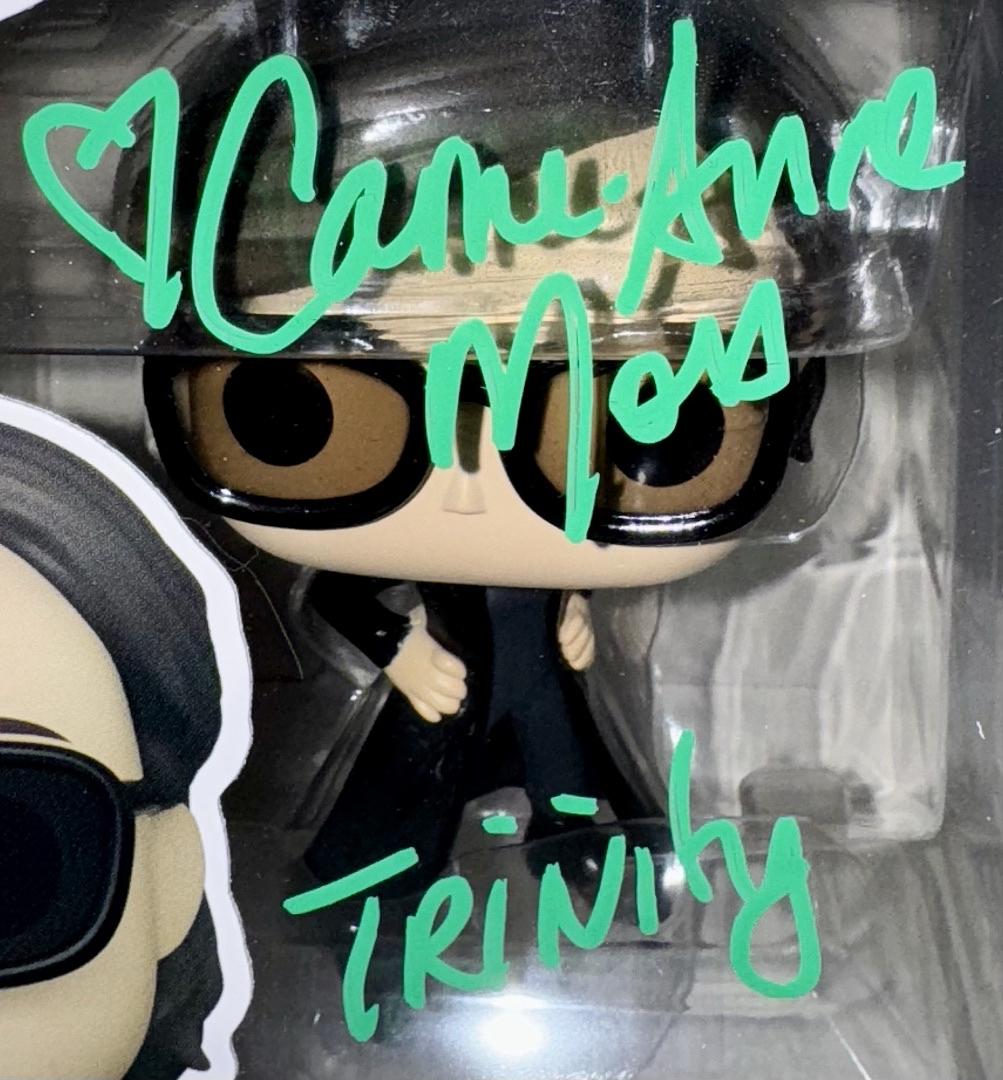 Carrie Anne Moss Signed Funko Pop #1173 "Trinity" (Matrix) - Official Pix #01