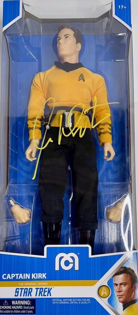 William Shatner Signed Captain Kirk Mego 14" Action Figure (Star Trek) - JSA COA
