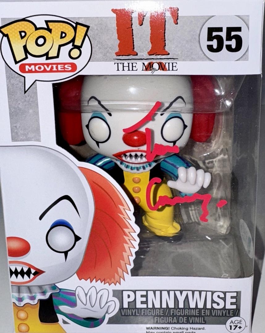 Tim Curry Signed Funko Pop #55 "Pennywise" (IT) - Beckett COA #01