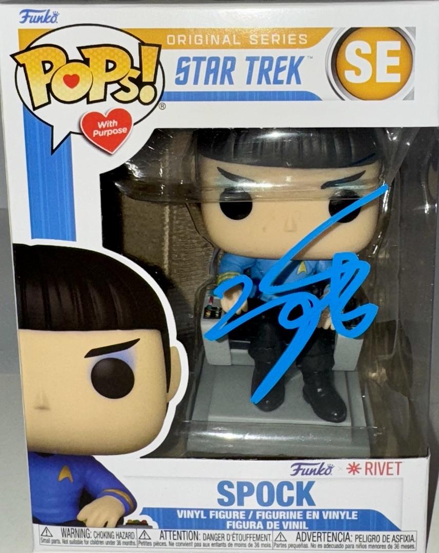 Zachary Quinto Signed Funko Pop SE "Spock" (Star Treck) - Beckett COA #02