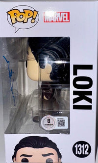 Tom Hiddleston Signed Funko Pop #1312 "Loki" Marvel - Beckett COA