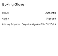 Dolph Lundgren Signed Everlast Boxing Glove - PSA COA